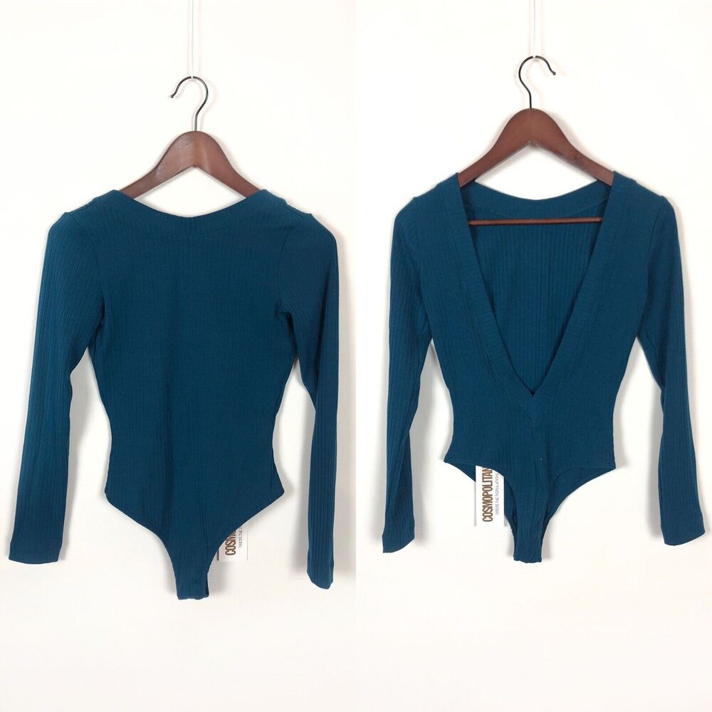 NWT Cosmopolitan Dress The Population Elsie Deep Teal Bodysuit Women's Size XS